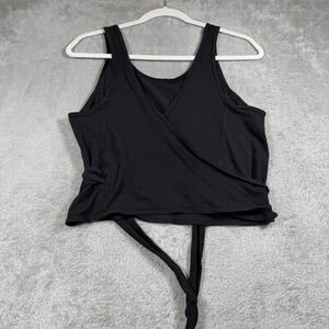Lululemon Twist Me Up Crop Tank Womens 6 Black Yoga Sleeveless